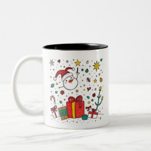 Taza Bicolor mug Navidades personalizados
