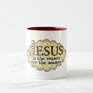 Taza Bicolor Mug. Navidades religiosos