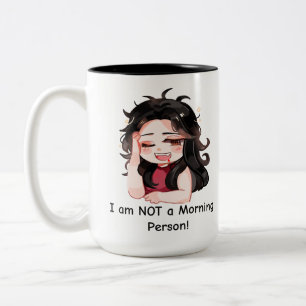 Taza Bicolor Mug: ¡NO soy una persona matutina!