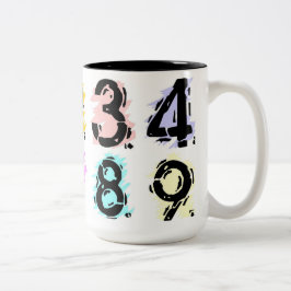 Taza Bicolor Mug numerada