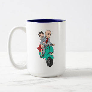 Taza Bicolor Mug oficial de iSpeakItaliano