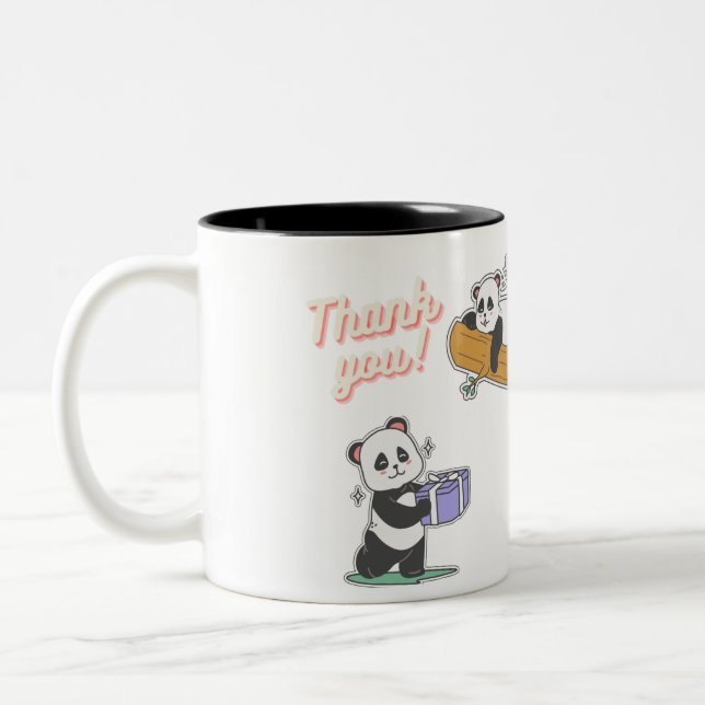 Taza Bicolor Mug Panda  (Izquierda)