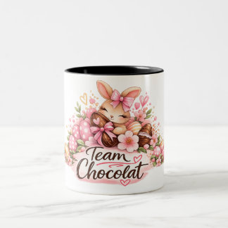 Taza Bicolor Mug Pâques "Team Chocolat"