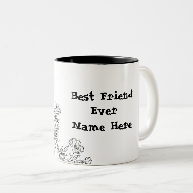 Taza Bicolor Mug Para Los Mejores Amigos (Anverso derecho)