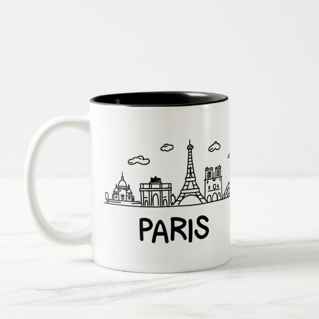 Taza Bicolor Mug Paris (Izquierda)