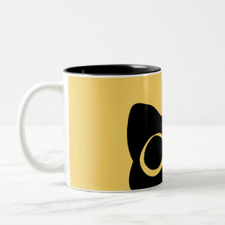 Taza Bicolor Mug Peeking Cat