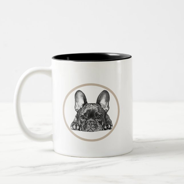 Taza Bicolor Mug - 'Pequeña Frenchie' (Izquierda)