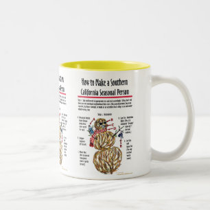 Taza Bicolor Mug personal estacional de California