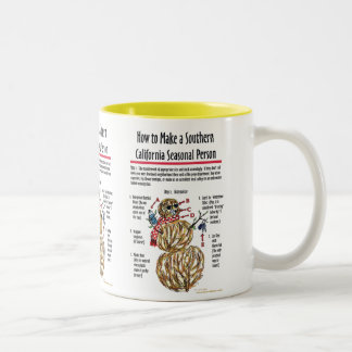 Taza Bicolor Mug personal estacional de California
