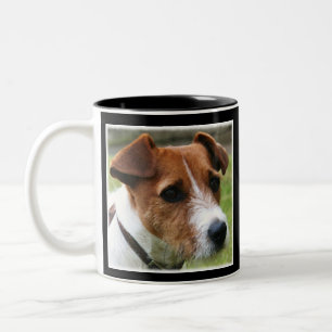 Taza Bicolor Mug personalizable de Jack Russell Terrier
