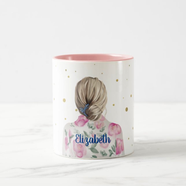 Taza Bicolor Mug personalizada para dama de honor (Centro)