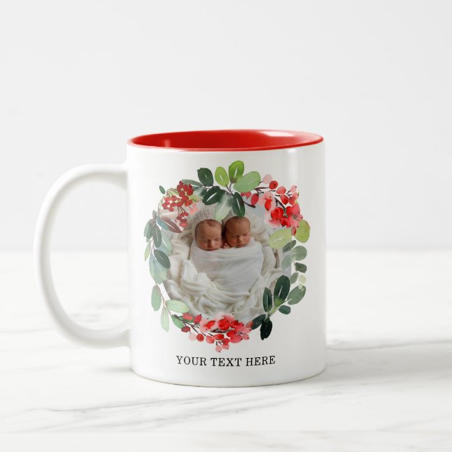 Taza Bicolor Mug personalizado de foto satelital Personalizado (Izquierda)