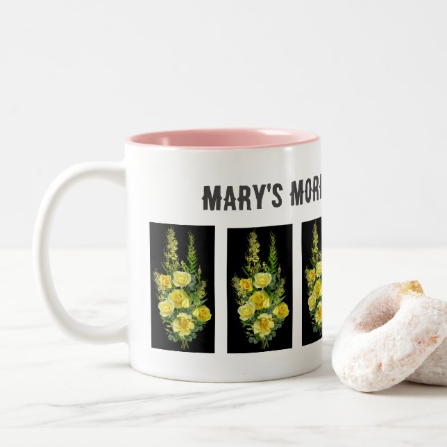 Taza Bicolor Mug Personalizado personalizada de Mary's Coffee M (Con donut)