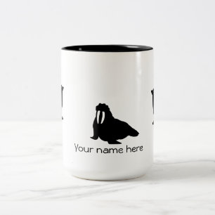 Taza Bicolor Mug - pinípedos