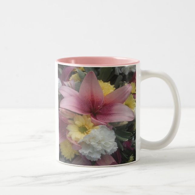 Taza Bicolor Mug Pink Lily Beauty (Derecha)