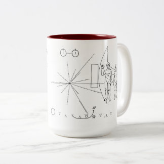 Taza Bicolor Mug. pionero de la voyager