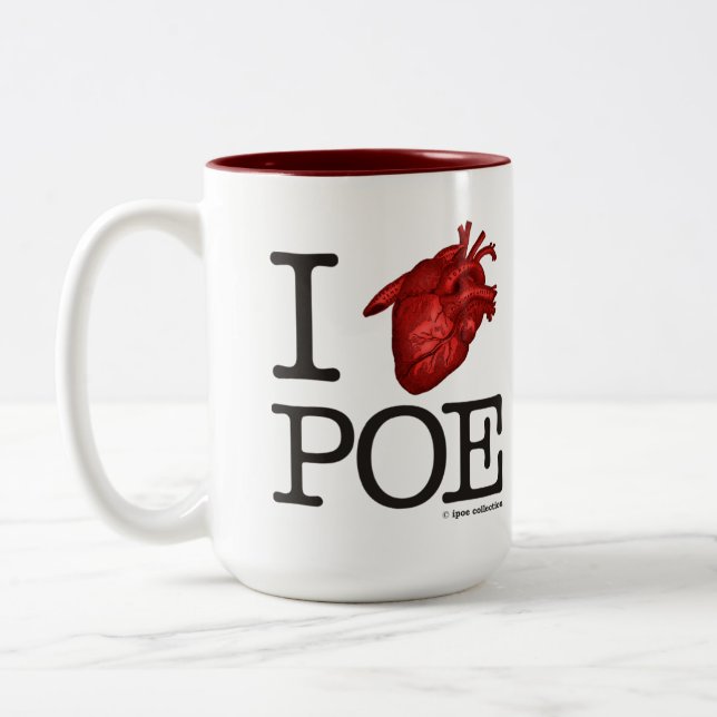 Taza Bicolor Mug "Poe Heart" (Izquierda)