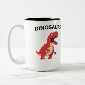Taza Bicolor Mug por dinosaurios