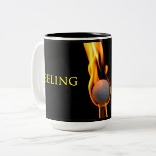 Taza Bicolor Mug, Quema De Pelota De Golf, Sensación De Calien