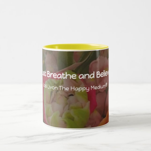 Taza Bicolor Mug - Respira y cree (Centro)