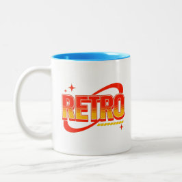 Taza Bicolor Mug retro.