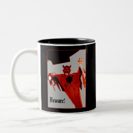 Taza Bicolor Mug 'Rising Devil'