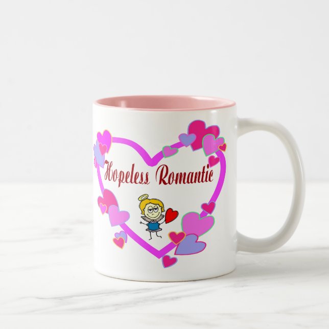 Taza Bicolor Mug romántica sin esperanza (Derecha)