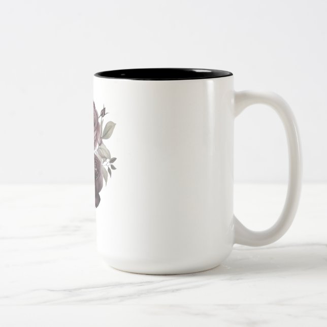 Taza Bicolor Mug Rosa en flor (Derecha)