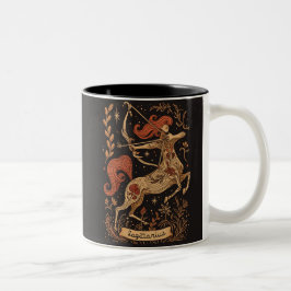 Taza Bicolor Mug Sagittarius Celestial Zodiac Art