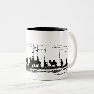 Taza Bicolor Mug Saint Jacques de Compostelle Chemin