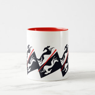 Taza Bicolor Mug salukis