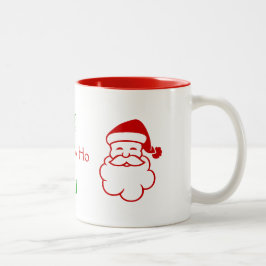 Taza Bicolor Mug - Santa y Holly