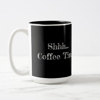Taza Bicolor Mug "Shhh... Coffee Time"