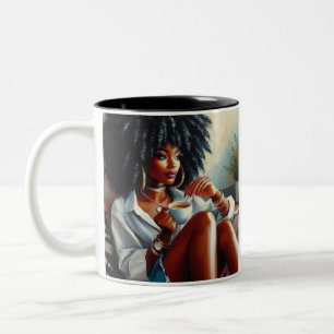 Taza Bicolor Mug "Sip Happens"