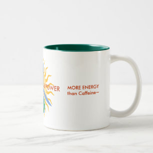 Taza Bicolor MUG~Small: ¡SOLAR y VIENTO POWER~ para la ENERGÍ