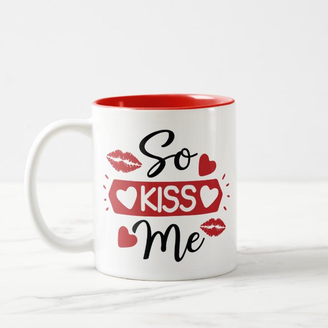 Taza Bicolor Mug "So Kisme" (Izquierda)