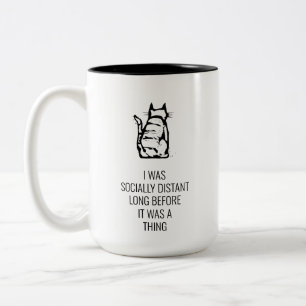 Taza Bicolor Mug socialmente distante