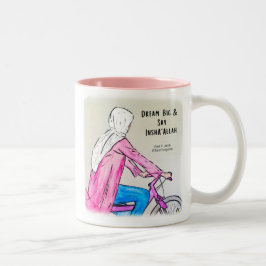 Taza Bicolor Mug - Sueña grande y di InshaAllah - 11 oz