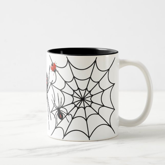 Taza Bicolor Mugre araña de Halloween (Derecha)