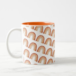 Taza Bicolor Mugre arco iris retro
