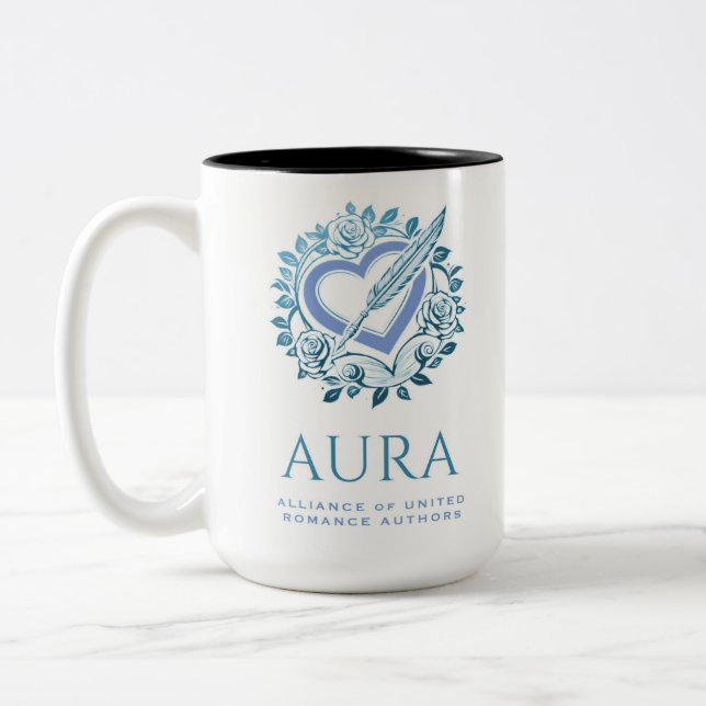 Taza Bicolor Mugre azul de AURA (Izquierda)