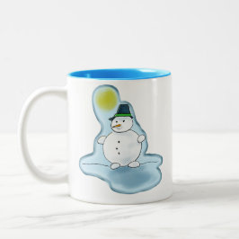 Taza Bicolor Mugre caliente de Snowman