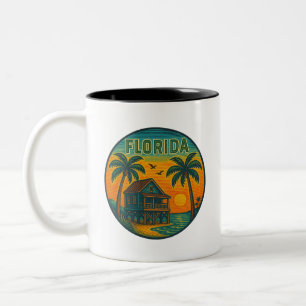 Taza Bicolor Mugre cerámica del estado de Florida