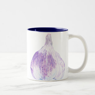 Taza Bicolor Mugre de ajo morado