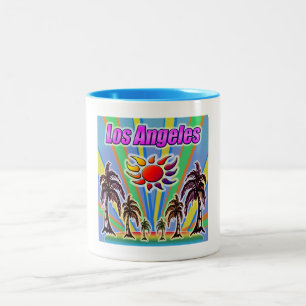 Taza Bicolor Mugre de amor de verano de Los Ángeles