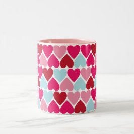 Taza Bicolor Mugre de amor rosa caliente
