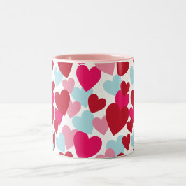 Taza Bicolor Mugre de amor rosa caliente