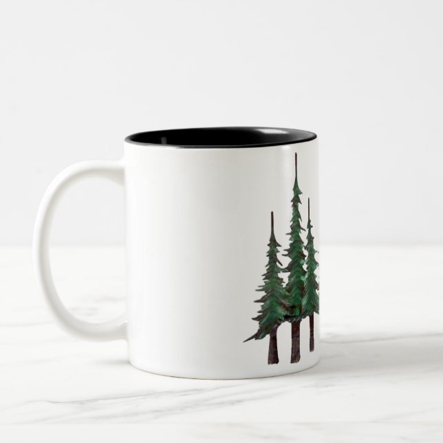 Taza Bicolor Mugre de árbol de Navidad (Izquierda)