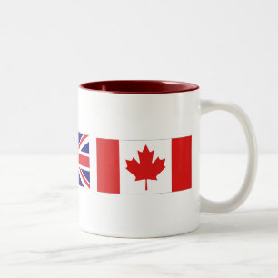 Taza Bicolor Mugre de bandera mundial