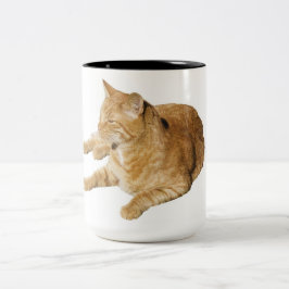 Taza Bicolor Mugre de café de gato